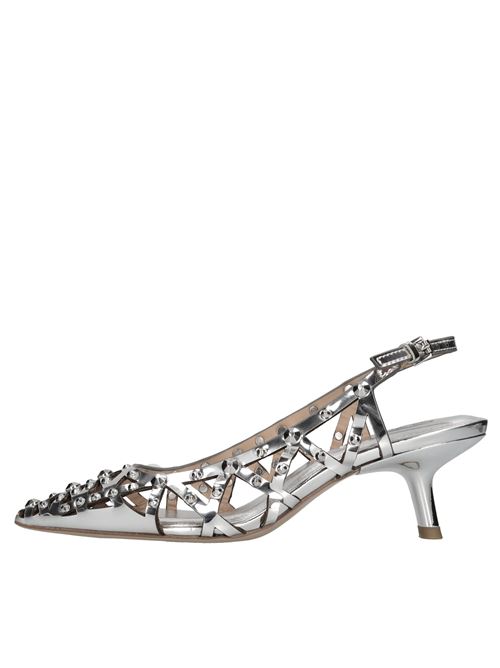 Décolléte slingback in vernice ASH | BIZARRE MIRROR LEATHERARGENTO